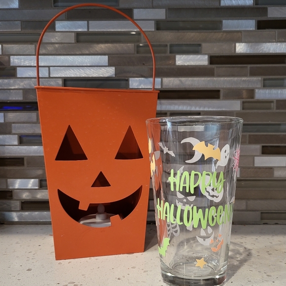 bloodisthelife Other - Happy Halloween Glow in the Dark Glass
